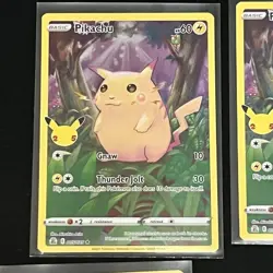 Pokemon Pikachu Card Collection Set TCG 25th Anniversary Celebrations - Image 2