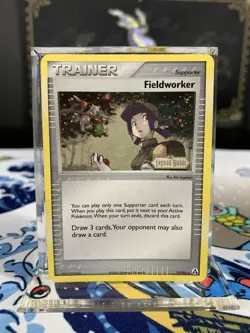 Pokemon Card Ex Legend Maker Fieldworker 73/92 2006 Reverse Stamped Holo - Image 1