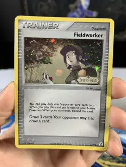 Pokemon Card Ex Legend Maker Fieldworker 73/92 2006 Reverse Stamped Holo - Image 2