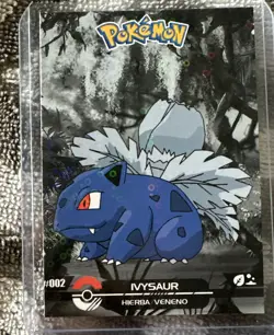 2025 Pokemon Crystal Card Collection Black Dark Edition #002 Ivysaur Holo - Image 1
