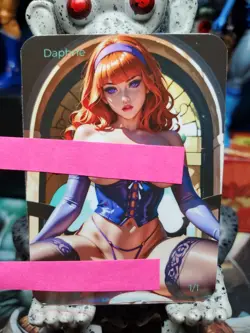 1/1 Only 1 Made Daphne Scooby Doo Spicy Lonestar Customs Topless Waifu Card - Image 2