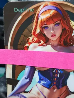 1/1 Only 1 Made Daphne Scooby Doo Spicy Lonestar Customs Topless Waifu Card - Image 3
