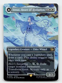 Venat, Heart of Hydaelyn Borderless FOIL FINAL FANTASY Magic The Gathering Card - Image 1