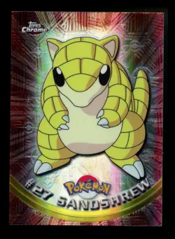SPECTRA Sandshrew #27 Topps Chrome 2000 Series 1 T.V Holo Pokemon Card TCG - Image 1