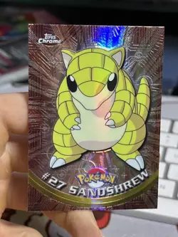 SPECTRA Sandshrew #27 Topps Chrome 2000 Series 1 T.V Holo Pokemon Card TCG - Image 3