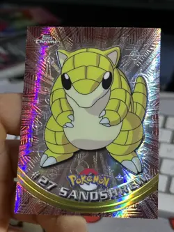 SPECTRA Sandshrew #27 Topps Chrome 2000 Series 1 T.V Holo Pokemon Card TCG - Image 4