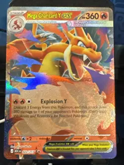 Pokemon TCG Ascended Heroes Mega Charizard Y EX 022/217 Double Rare - Image 1