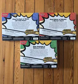 Pokemon Mega Evolution Ascended Heroes Ex Box Set of 3 Factory Sealed Boxes - Image 2