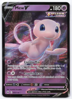 Pokemon TCG Mew V 060/159 Crown Zenith NM - Image 1