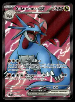 2025 Journey Together Salamence ex Ultra Rare #177/159 - Image 1