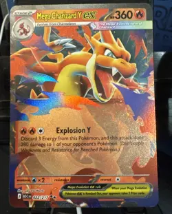 Pokemon TCG Ascended Heroes Mega Charizard Y EX 022/217 Double Rare - Image 1