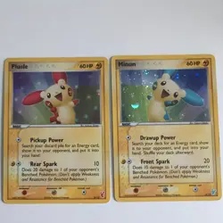 Plusle And Minun 6/12 Holo Pair Pokemon TCG - Image 1