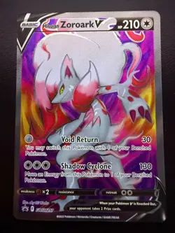 Hisuian Zoroark V SWSH297 Promo Full Art Pokemon card NM Aky CG Works - Image 1