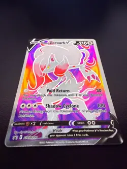 Hisuian Zoroark V SWSH297 Promo Full Art Pokemon card NM Aky CG Works - Image 5