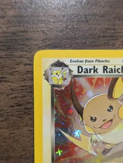 Dark Raichu 83/82 Holo Rare - 1st Edition - Pokemon Team Rocket - NM PSA 9 Pot - Image 3