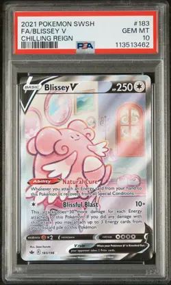 Blissey V 183/198 Pokemon TCG Chilling Reign PSA 10 GEM MINT - Image 3