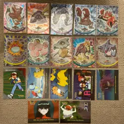 2000 Topps Pokemon TV Animation Series 2 Silver Foil Set Builder Lot x17 Ash - Image 1