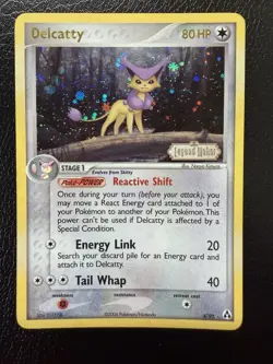 Pokemon TCG Delcatty Legend Maker 4/92 Reverse Holo Rare Stamped LP - Image 1
