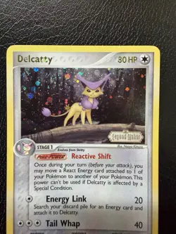 Pokemon TCG Delcatty Legend Maker 4/92 Reverse Holo Rare Stamped LP - Image 2