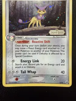 Pokemon TCG Delcatty Legend Maker 4/92 Reverse Holo Rare Stamped LP - Image 3