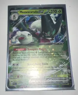 Pokemon TCG Meowscarada EX Scarlet & Violet - Paldea Evolved 015/193 Holo Double - Image 1