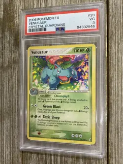 PSA 3 2006 Pokemon Ex Venusaur Crystal Guardians - Image 1