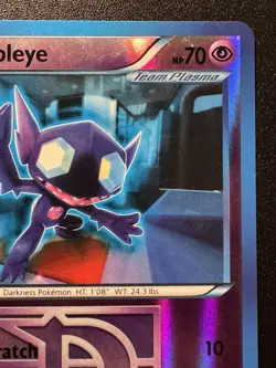 Sableye 49/116 B&W Plasma Freeze Pokemon Card Reverse Holo Foil Rare LP - Image 4