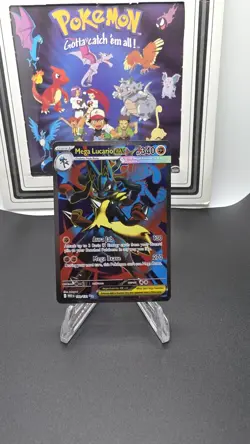 Pokemon TCG Holo Ultra Rare Full Art Mega Lucario EX 160/132 - Image 1