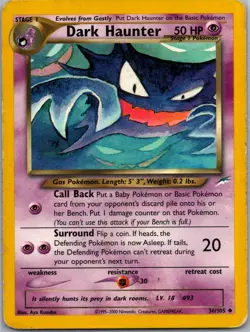 Dark Haunter 036/105 - Pokemon TCG Neo Destiny - Unlimited - Uncommon - MP - Image 1