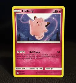 Clefairy 144/236 Uncommon Pokemon Cosmic Eclipse Pokemon Card NM - Image 1
