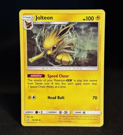 Jolteon 70/236 Uncommon Cosmic Eclipse Pokemon Near Mint - Image 1