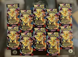 Lot of 10 Pokemon Mega Evolutions Ascended Heroes Sealed Booster Packs! #3 - Image 2