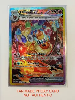 Flareon Ex 146 SIR Illustration Rare SV Prismatic Evolutions CUST0M Fan Art Card - Image 1