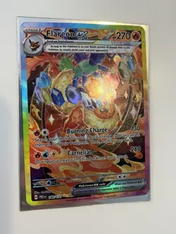 Flareon Ex 146 SIR Illustration Rare SV Prismatic Evolutions CUST0M Fan Art Card - Image 2