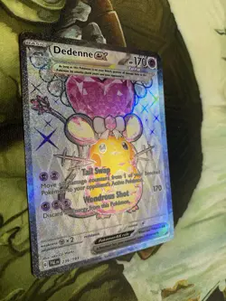 Dedenne ex 239/193 Sv02: Paldea Evolved Holo Pokemon TCG Card Lp+ Adorable - Image 2