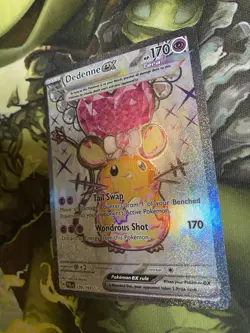 Dedenne ex 239/193 Sv02: Paldea Evolved Holo Pokemon TCG Card Lp+ Adorable - Image 3