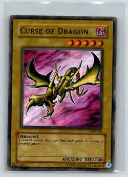 Curse of Dragon LOB-066 The Legend of Blue Eyes Yu-Gi-Oh Unlimited LP - Image 1