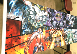YU GI OH OTS MONARCH 4 PLAYER TABLE PLAYMAT BRAND NEW - Image 1