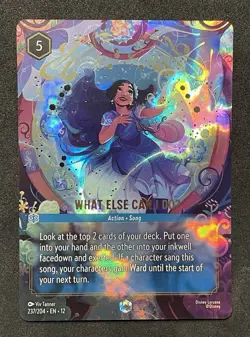 Disney Lorcana Wilds Unknown(enchanted) What Else Can I DoU 237/204 - Image 1