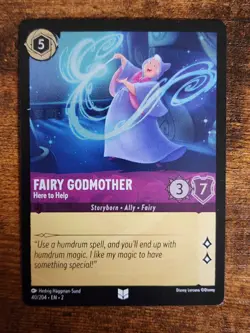 Foil Disney Lorcana - Fairy Godmother - Here to Help 40/204 Cold Foil Floodborn - Image 1