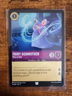 Foil Disney Lorcana - Fairy Godmother - Here to Help 40/204 Cold Foil Floodborn - Image 3