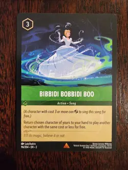 Bibbidi Bobbidi Boo 96/204 Rare Rise of the Floodborn Disney Lorcana TCG - Image 1