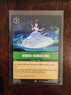 Bibbidi Bobbidi Boo 96/204 Rare Rise of the Floodborn Disney Lorcana TCG - Image 3