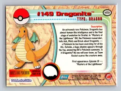 Dragonite #149 Topps Trading Cards Series 3 Pokemon Near Mint - Image 2