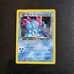 Pokemon Card - Neo Destiny Rare Holo Dark Feraligatr 5/105 WOTC - Image 1