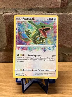Pokemon TCG SWSH Vivid Voltage Rayquaza Card 138/185 Rare, NM/LP - Image 1