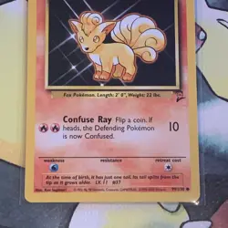 Pokemon Common Card : Vulpix 99/130 (Base Set 2) - Image 3