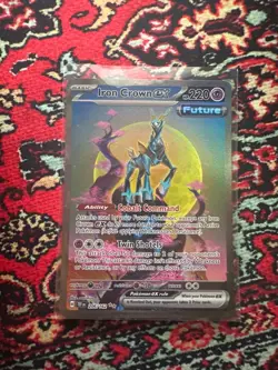 Iron Crown ex 206/162 Temporal Forces Special Illustration Rare Pokemon Card - Image 2