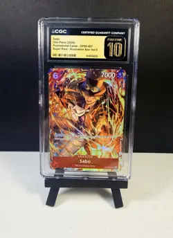 CGC Pristine 10 Sabo (Illustration Box Vol.5) OP05-007 One Piece Promotion Card - Image 1