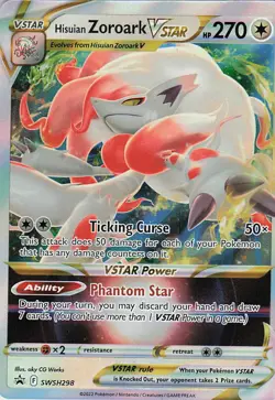 Hisuian Zoroark VSTAR Holo Promo SWSH: Sword & Shield Promo Cards SWSH298 NM - Image 1